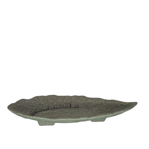 Ultraform Melamin Granıte Leaf Tabak 18X43Cm - ULTRAFORM MELAMİN