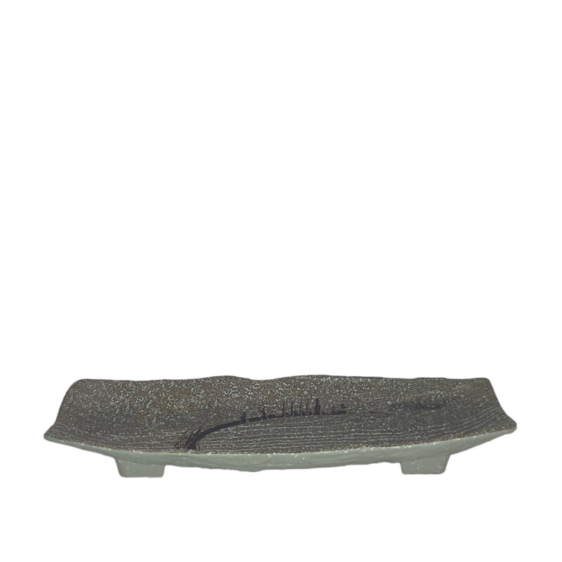 Ultraform Melamin Granıte Oblong Tabak 14X37Cm - 1