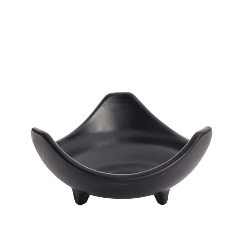 Ultraform Melamin Minimal Üçgen Kase Siyah 13.5Cm - ULTRAFORM MELAMİN