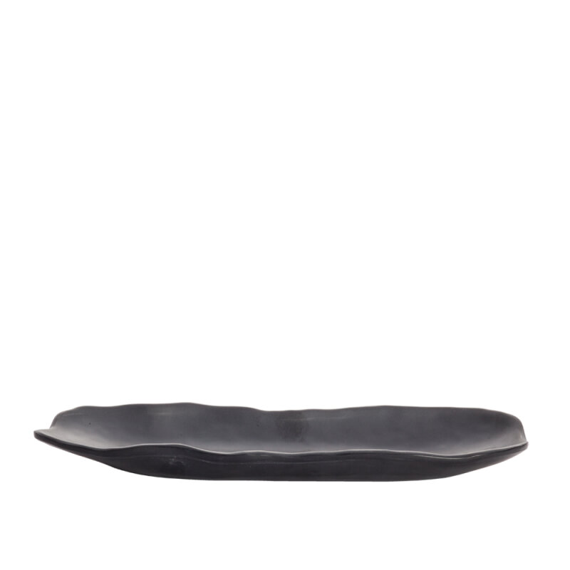 Ultraform Melamin Oval Tabakk Siyah 10X34Cm - 1