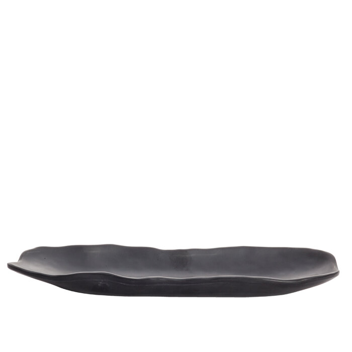 Ultraform Melamin Oval Tabakk Siyah 12X28Cm - 2