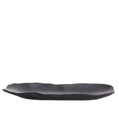 Ultraform Melamin Oval Tabakk Siyah 12X28Cm - ULTRAFORM MELAMİN
