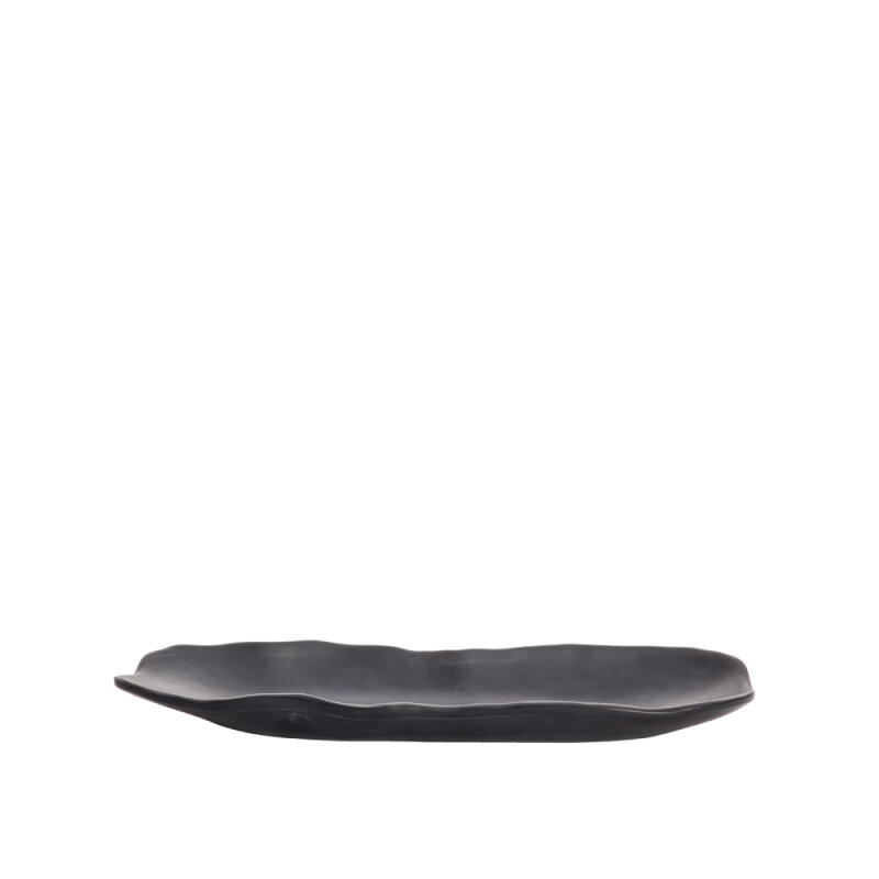 Ultraform Melamin Oval Tabakk Siyah 8.5X27Cm - 1