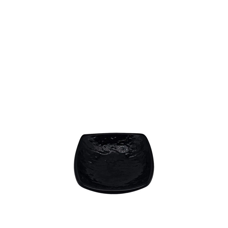 Ultraform Melamin Siyah Kare Oyuk Tabakk 9X9Cm - 1