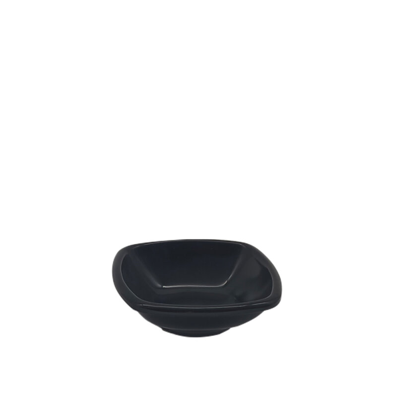 Ultraform Melamin Siyah Kare Tabak 8 cm - 1