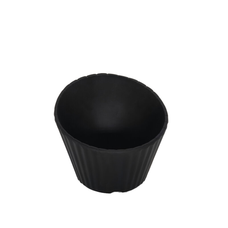 Ultraform Melamin Siyah Konik Kase 18X16X13Cm - 1