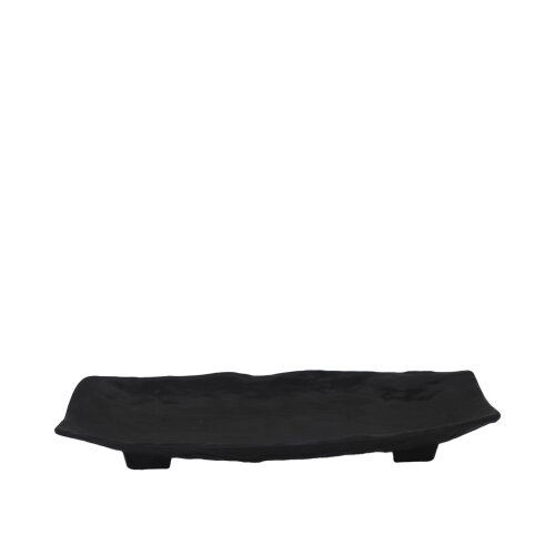Ultraform Melamin Siyah Oblong Tabak 14X37Cm - ULTRAFORM MELAMİN