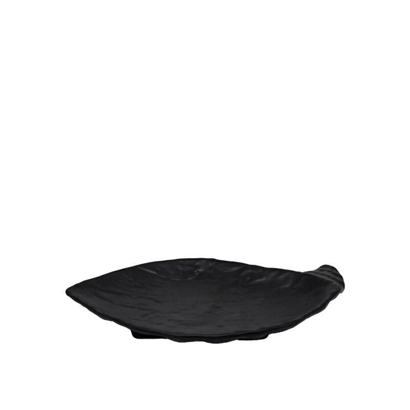 Ultraform Melamin Siyah Oval Tabak 16X25Cm - 1