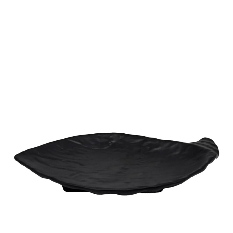 Ultraform Melamin Siyah Oval Tabak 22X35Cm - 1