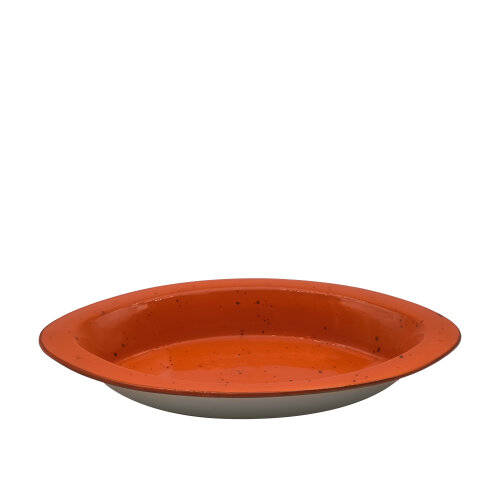 Tulu Porselen Ultraform Oval Kayık 36X22 cm-Reactıve 44 Turuncu - TULU PORSELEN