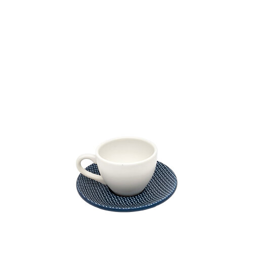 Ultraform Hotel Porselen M&M Mavi Espresso Fincan+Tabak 70 ml - ULTRAFORM PORSELEN
