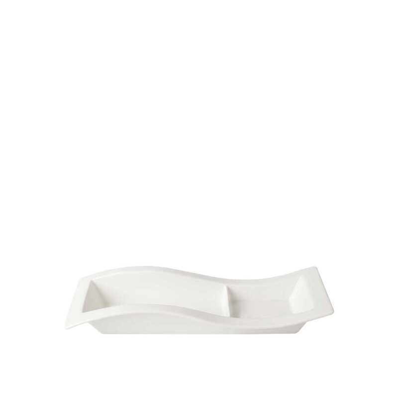Ultraform Hotel Porselen Dik Dörtgen Şenzlong Tabak 31 cm - 1
