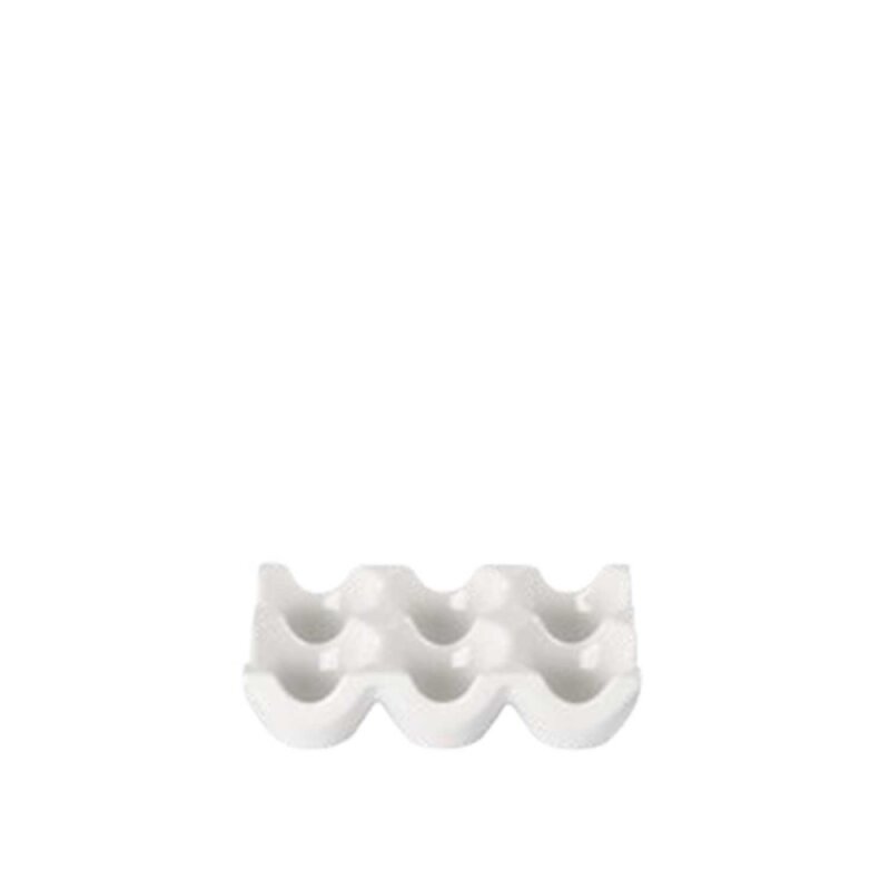 Ultraform Hotel Porselen Egg Tabak 6 Bölmeli 15X10 cm - 1