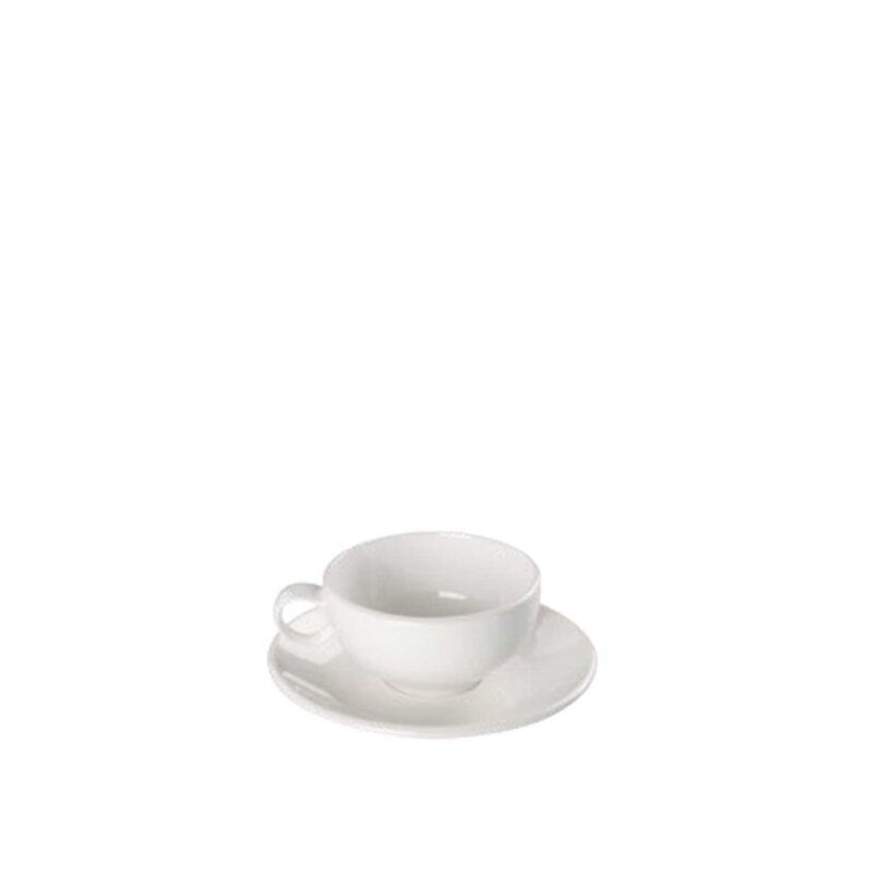 Ultraform Hotel Porselen Çay Fincan + Tabak 200 ml - 1