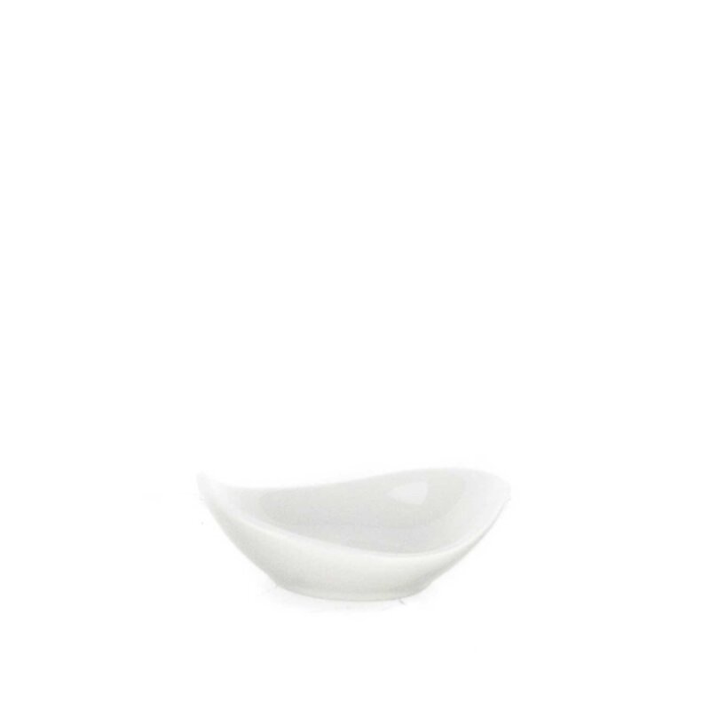 Ultraform Hotel Porselen Oval Kase 9X5 cm - 1