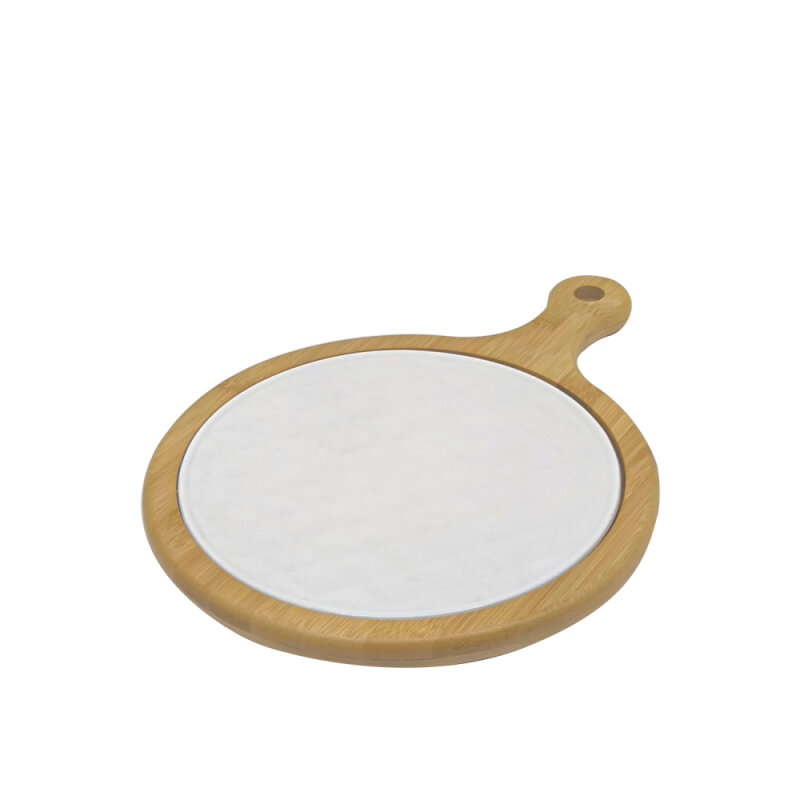 Ultraform Hotel Porselen Sunum Tabak Bambu Standlı 30x22 cm - 1