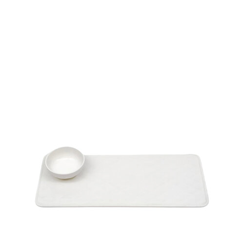 UUltraform Hotel Porselen Sunum Tabak 34 cm + Sosluk Set - ULTRAFORM PORSELEN