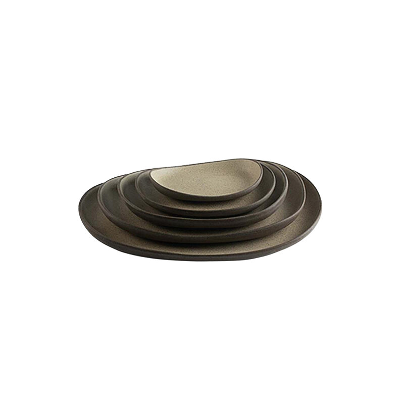 Matgusto A La Venice Mat Kahve Düz Tabak Q:35 H:4 cm VEM22354 - 2