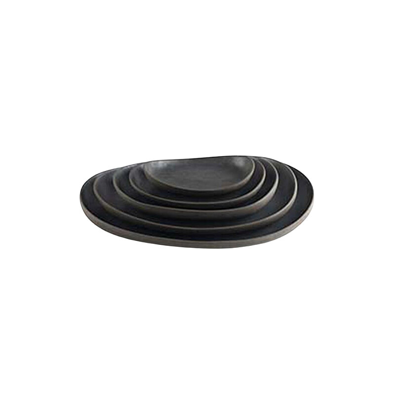 Matgusto A La Venice Mat Siyah Düz Tabak Q:16 H:3 cm VEM25163 - 4