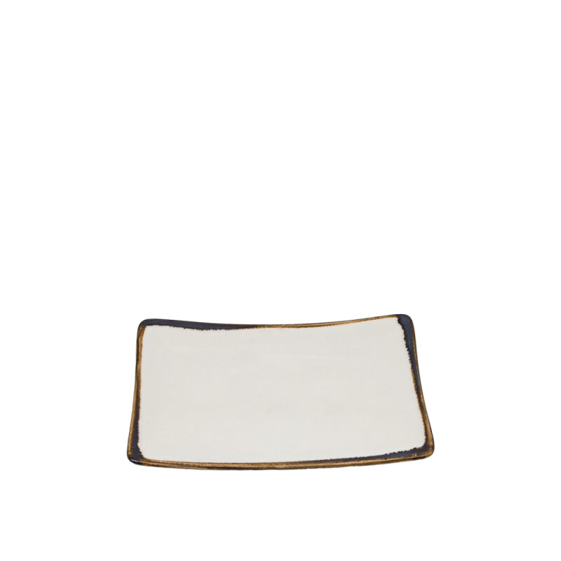 Zest Porcelain Vento Dikdörtgen Tabak 18X13Cm - Chocolate - 1
