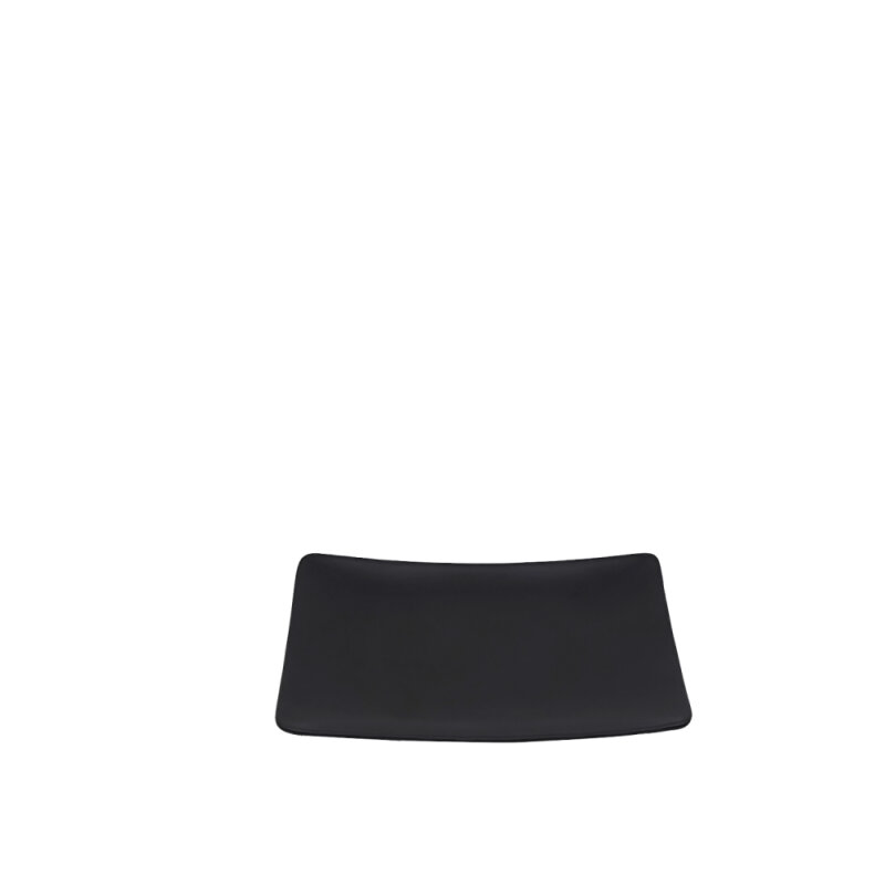 Tulu Porselen Vento Dikdörtgen Tabak 18X13cm - Saten 64 Siyah VNT18X13TBST64 - 1