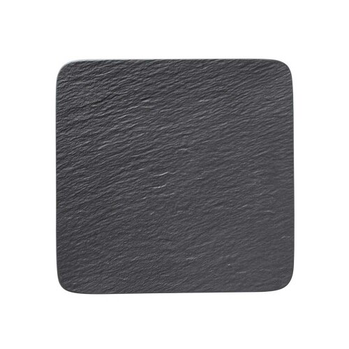 Villeroy & Boch The Rock Black Kare Düz Tabak 32,5 cm 1640742680 - VİLLEROY&BOCH