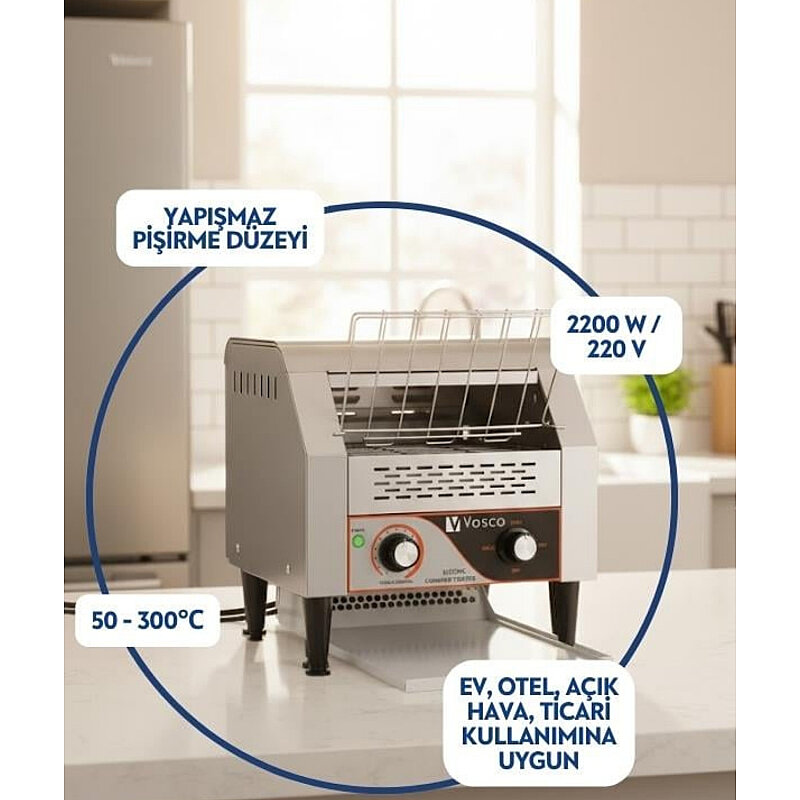 Vosco Konveyörlü Ekmek Kızartma Makinesi - 4