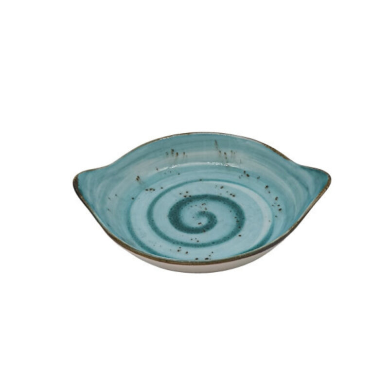 Zest Porcelain Yuvarlak Sahan Sunum 19Cm -Paris Turkuaz - 1
