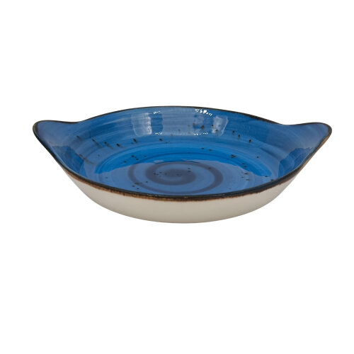 Zest Porcelain Yuvarlak Sahan Sunum 22Cm -Paris Mavi - ZEST PORCELAIN